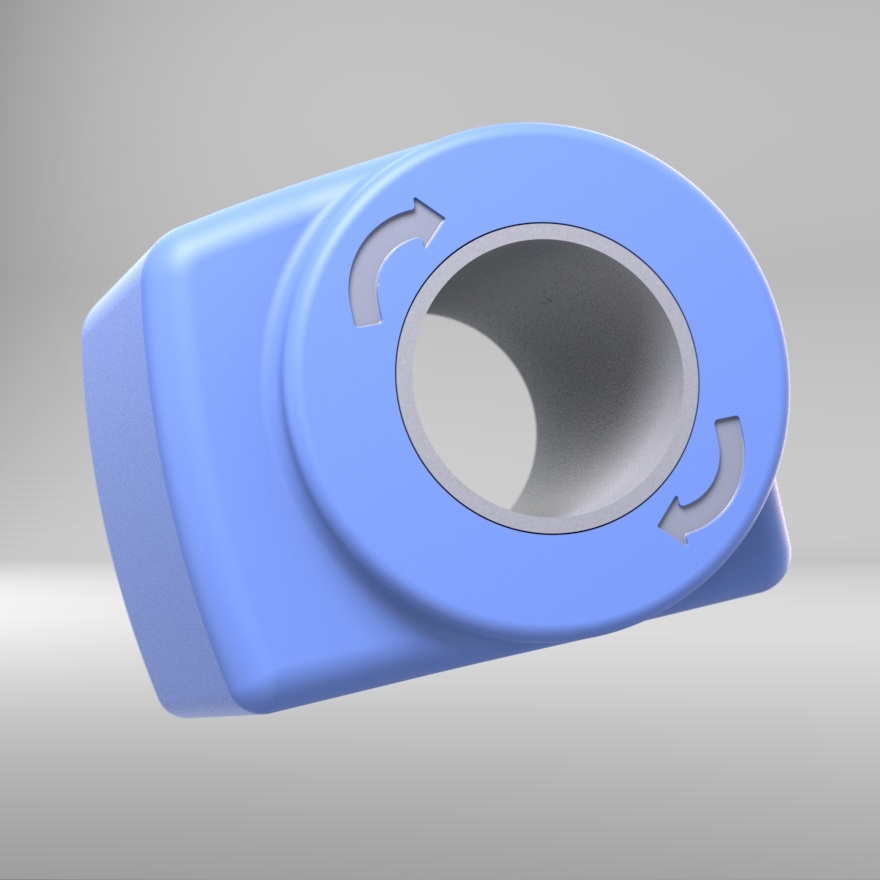 MEDucation MRI — blue colorway render, tilted angle